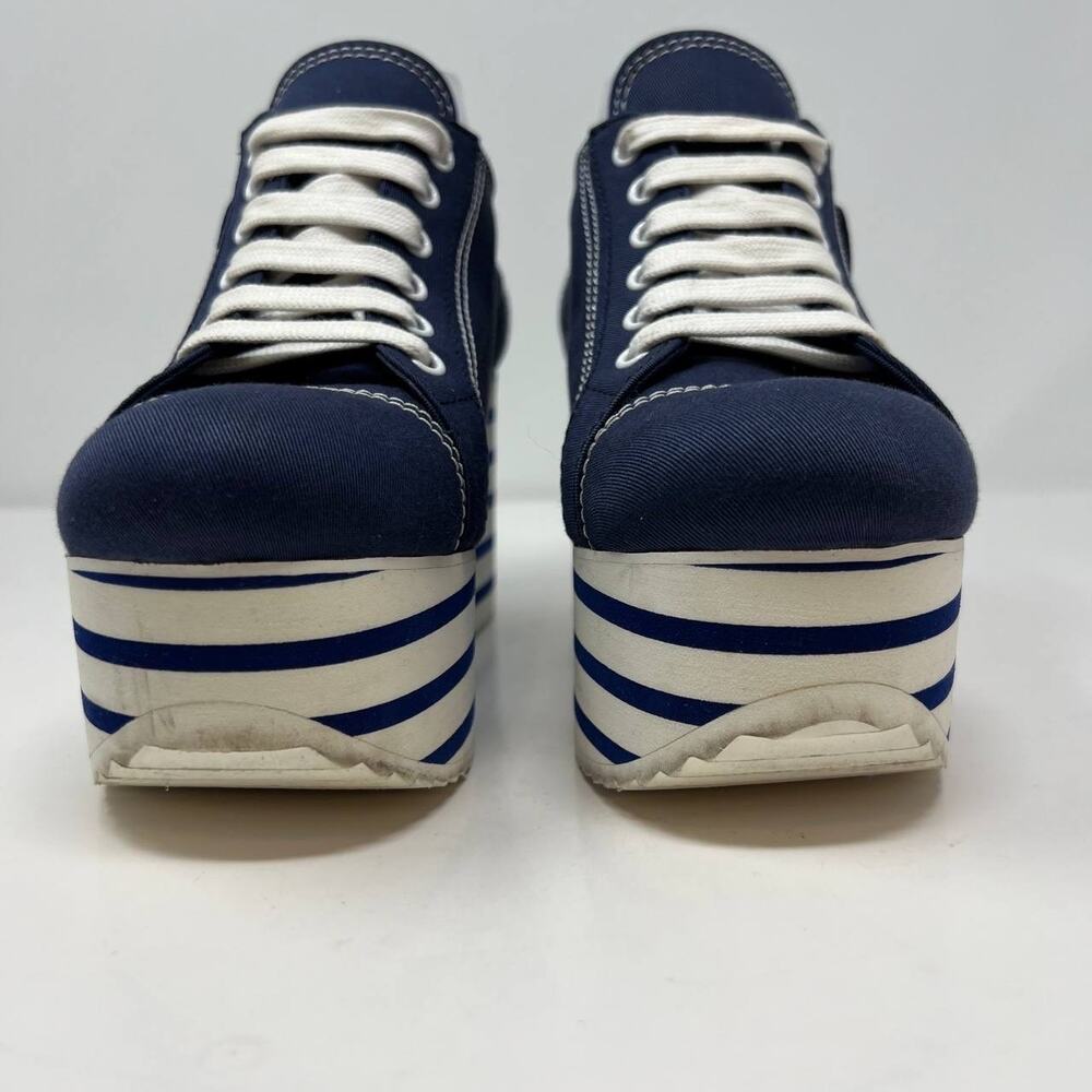 Miu Miu Shoes Women's Size 38.5 Platform Sneakers Authentic Designer Luxury Bold - Picture 13 of 16